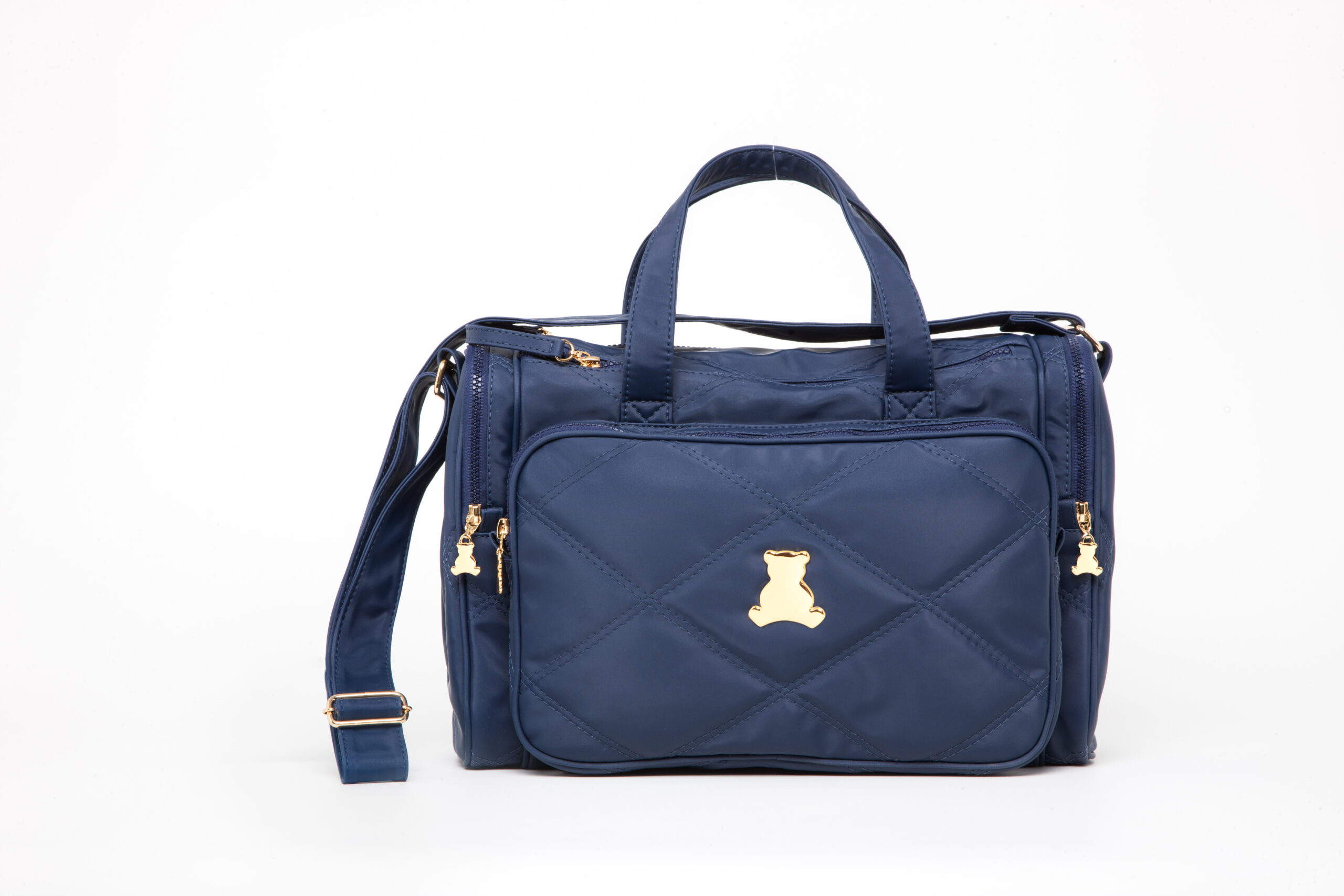 Bolsa Maternidade Média com alça de transpassar em sintético marinho Bolsa Maternidade Média com alça de transpassar em sintético marinho