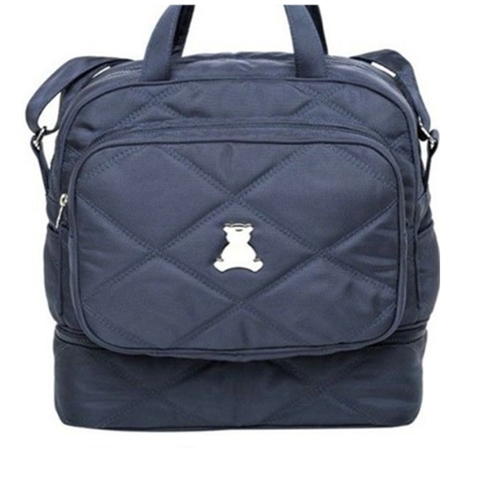 Bolsa maternidade em nylon marinho